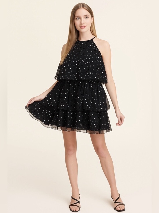 kate spade Dresses & Skirts - KATE SPADE x Target Tiered Polka Dot Halter Mini Dress Black White Size XS